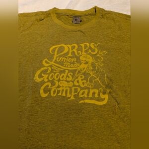 PRPS Mustard Yellow Graphic T-Shirt. Xl